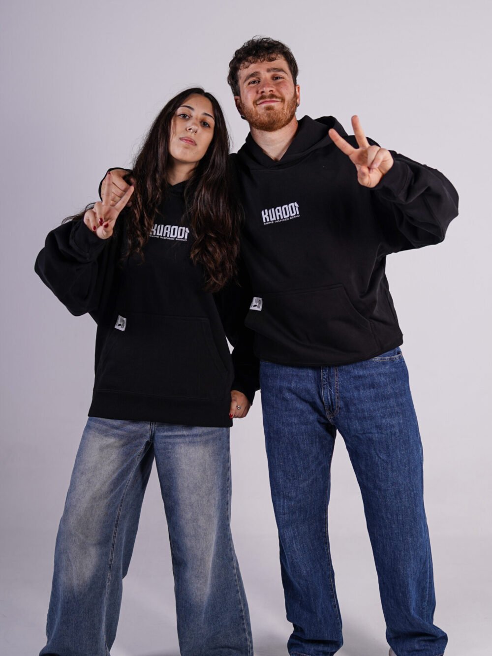Sudadera Logo Negra Oversize