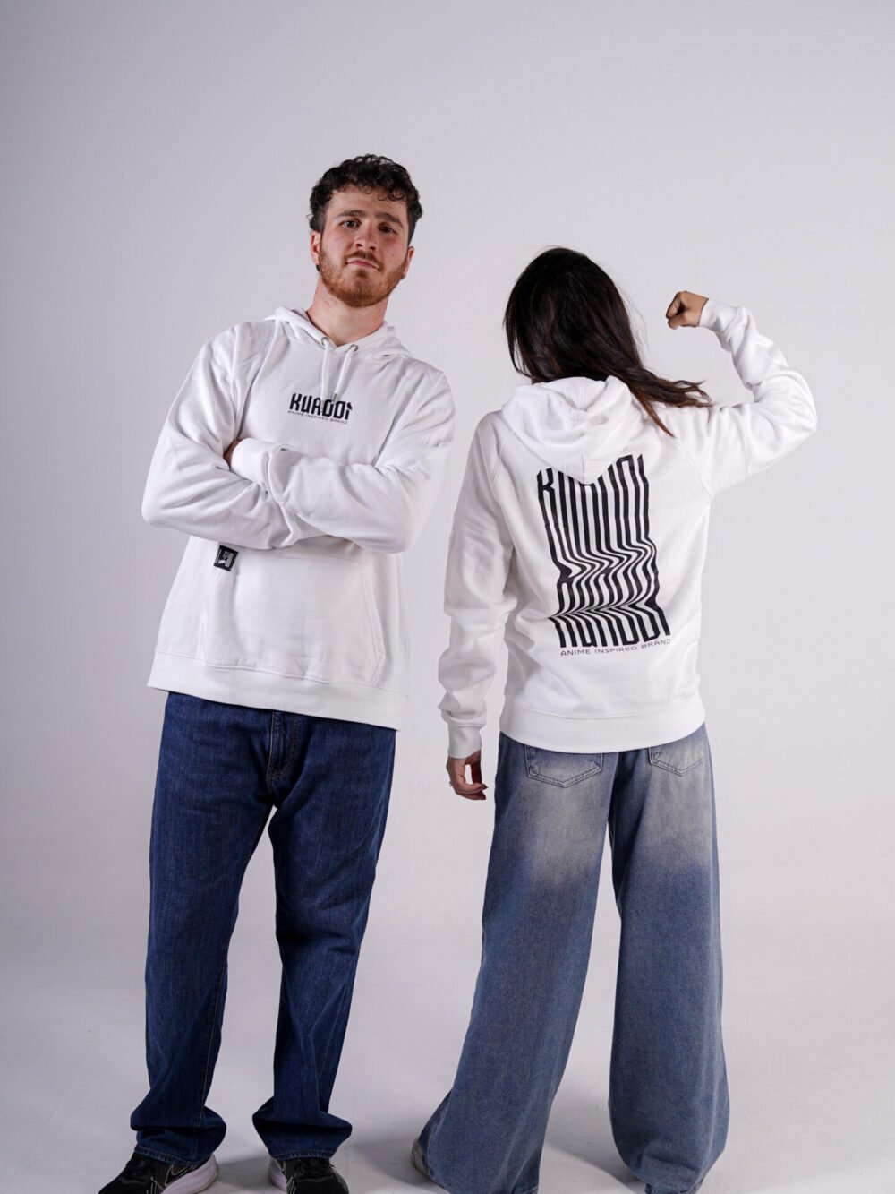 Sudadera Letras Derretidas Blanca